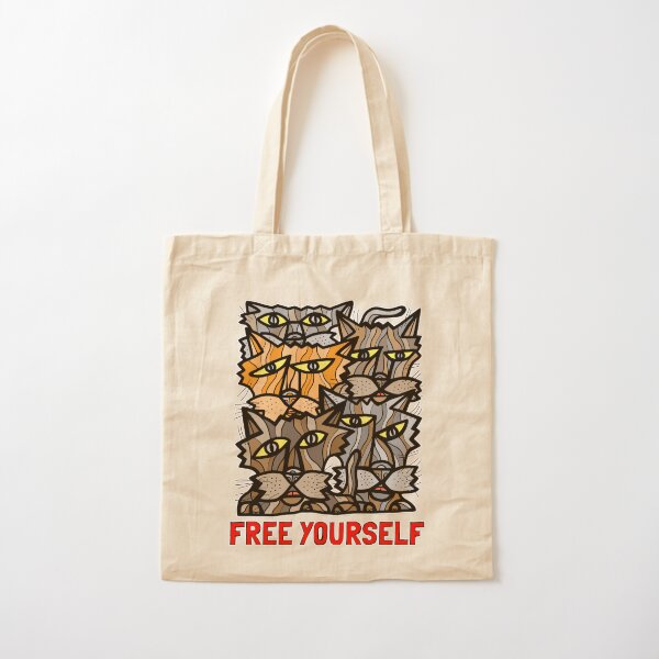 "Free Yourself" Cotton Tote Bag