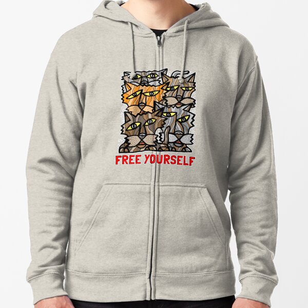 "Free Yourself" Zipped Hoodie