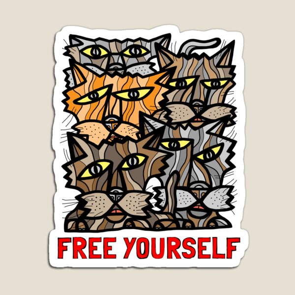 "Free Yourself" Magnet