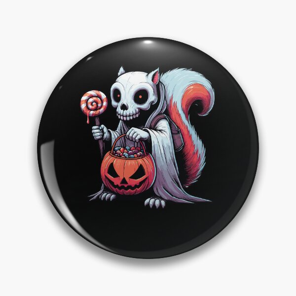 Item preview, Squirrel Scary Halloween Ghost Spooky Pumpkin Candy designed and sold by Artistoos.