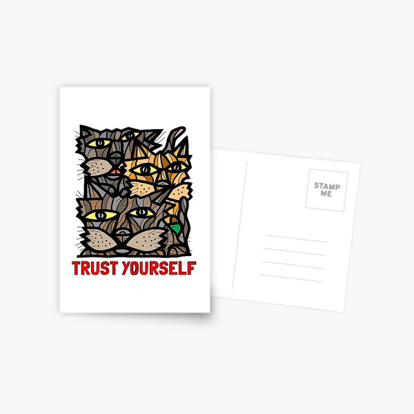 "Trust Yourself" Postcard