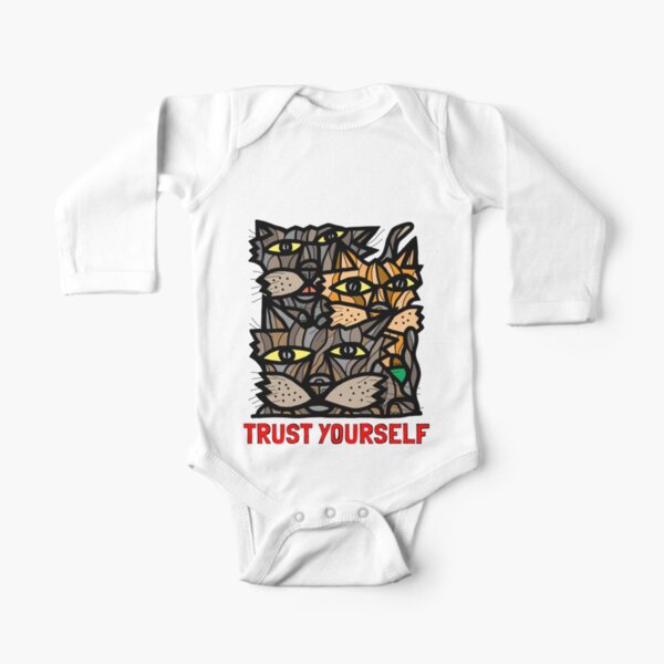 "Trust Yourself" Long Sleeve Baby One-Piece