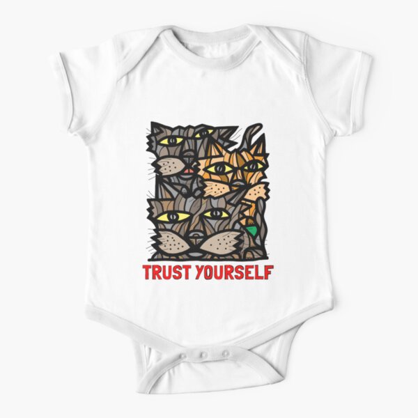 "Trust Yourself" Short Sleeve Baby One-Piece