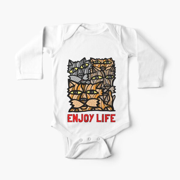 "Enjoy Life" Long Sleeve Baby One-Piece