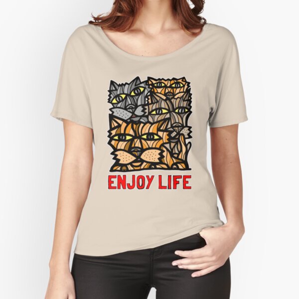 "Enjoy Life" Relaxed Fit T-Shirt