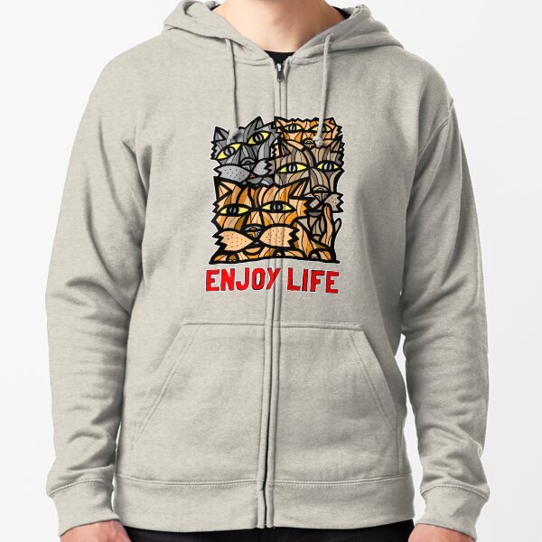 "Enjoy Life" Zipped Hoodie