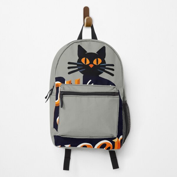 Item preview, Happy Halloween, black cat, typography, designed and sold by maxmaj.