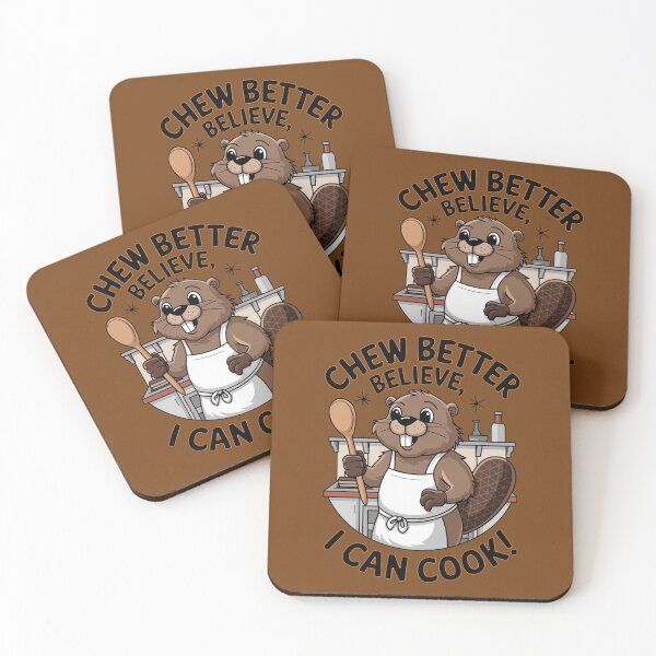 Item preview, Playful Beaver Cooking Humor for Food Lovers designed and sold by TwistedRabbit12.
