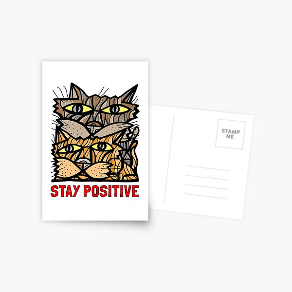 "Stay Positive" Postcard