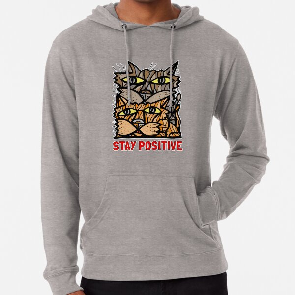 "Stay Positive" Lightweight Hoodie