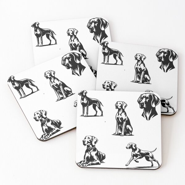 Item preview, Weimaraner Dogs Black Silhouette designed and sold by TheAnimalZ00.