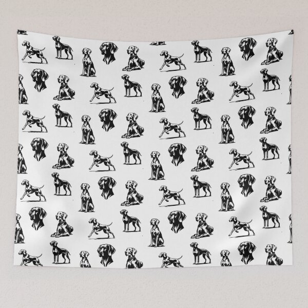 Item preview, Weimaraner Dogs Black Silhouette designed and sold by TheAnimalZ00.