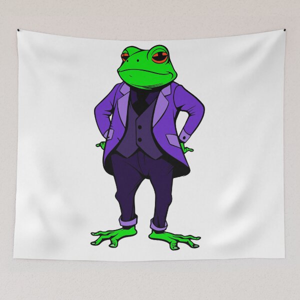 Item preview, Slim the Frog designed and sold by BubbledBuddies.