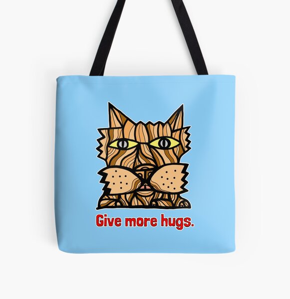 "Give More Hugs" All Over Print Tote Bag