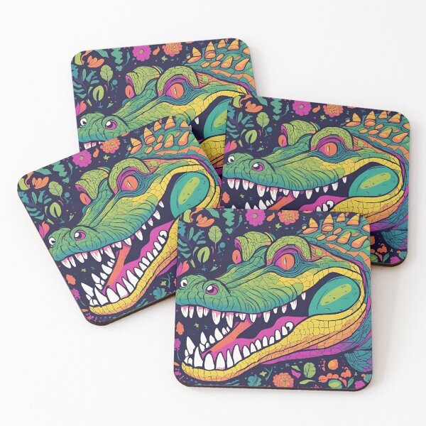 Item preview, Trippy Retro Alligator designed and sold by NicMacTees.