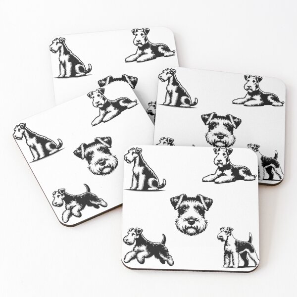 Item preview, Wire Fox Terrier Dogs Black Silhouette designed and sold by TheAnimalZ00.