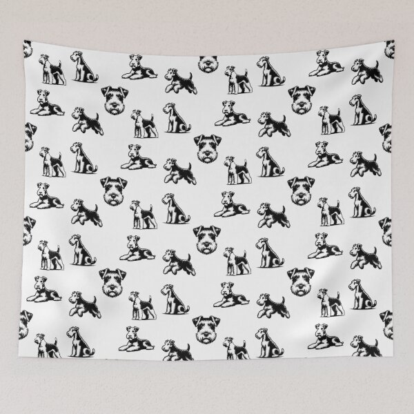 Item preview, Wire Fox Terrier Dogs Black Silhouette designed and sold by TheAnimalZ00.