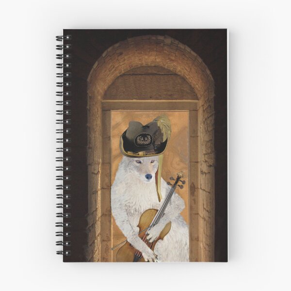 Item preview, Hat-Wearing Coyote Cradles Stradivarius Violin designed and sold by TheCurators.