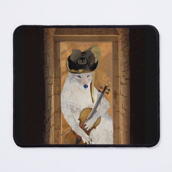 Item preview, Hat-Wearing Coyote Cradles Stradivarius Violin designed and sold by TheCurators.