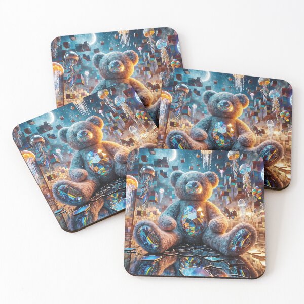 Item preview, Holographic Teddy Bear in Shattered Maze designed and sold by koreatvtea.