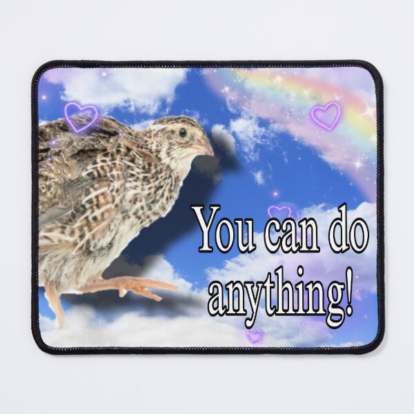 Item preview, You can do anything! Motivational quail designed and sold by skritchy-.