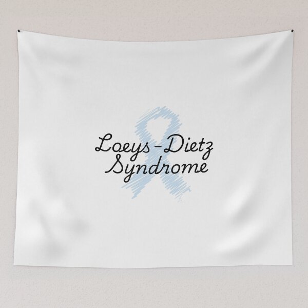 Item preview, Loeys-Dietz Syndrome Minimalist Print with Awareness Ribbon designed and sold by tissueissues.