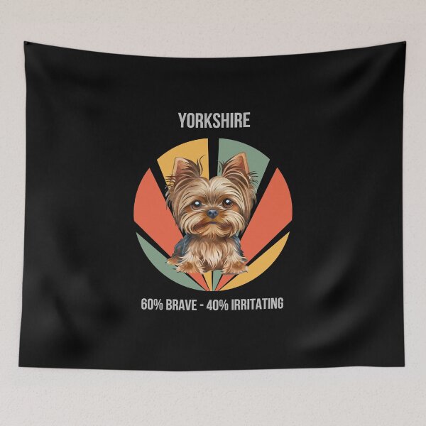 Item preview, 60% Brave, 40% Irritating - Yorkshire Terrier designed and sold by Numbers-Art.