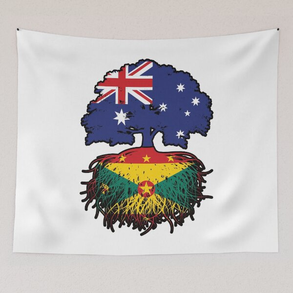 Item preview, Grenada Grenadian Australian Australia Tree Roots Flag designed and sold by FlagX.