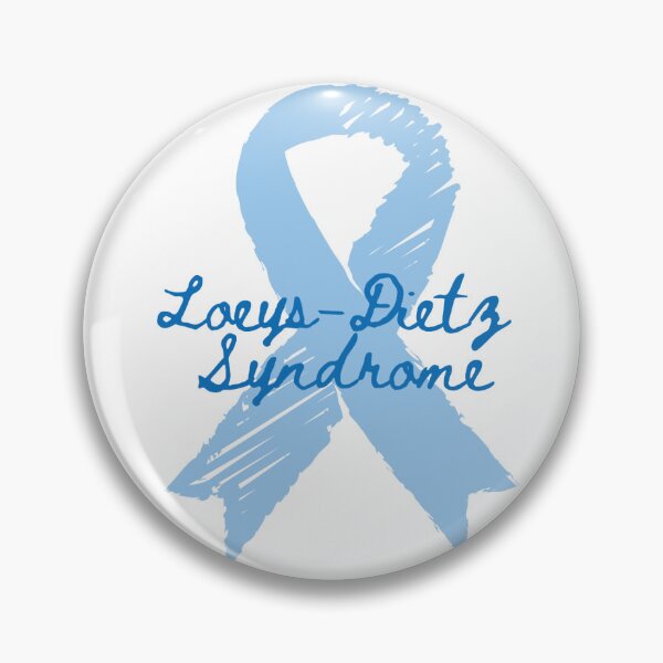 Item preview, Minimalist Blue Loeys-Dietz Syndrome Print with Awareness Ribbon designed and sold by tissueissues.