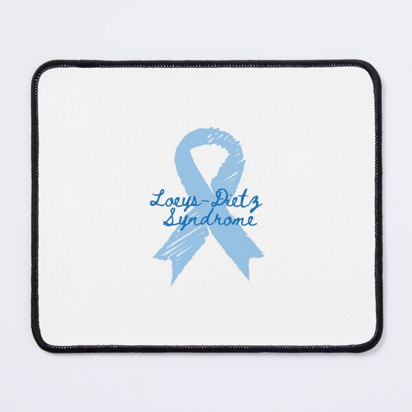Item preview, Minimalist Blue Loeys-Dietz Syndrome Print with Awareness Ribbon designed and sold by tissueissues.