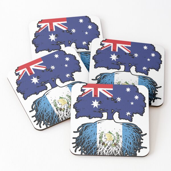 Item preview, Guatemala Guatemalan Australian Australia Tree Roots Flag designed and sold by FlagX.