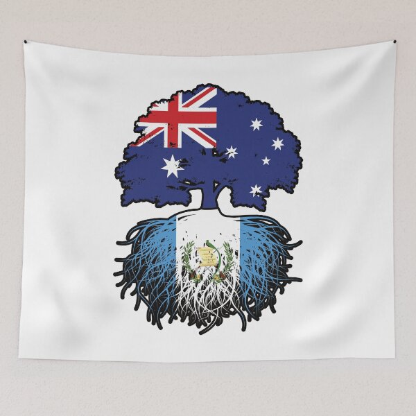 Item preview, Guatemala Guatemalan Australian Australia Tree Roots Flag designed and sold by FlagX.
