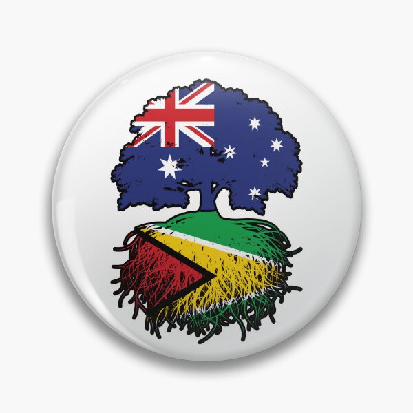 Item preview, Guyana Guyanese Australian Australia Tree Roots Flag designed and sold by FlagX.