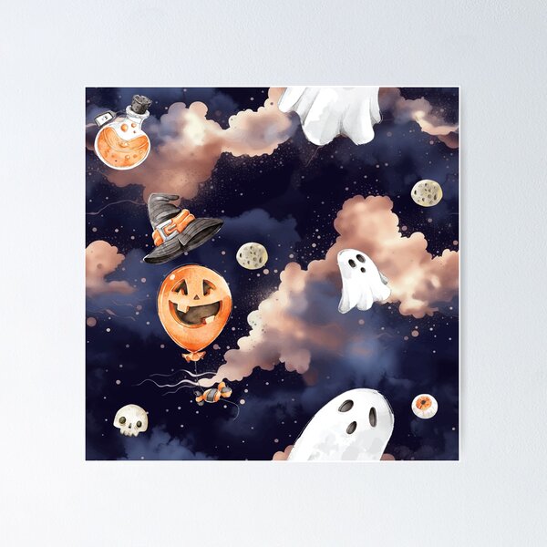 Item preview, Halloween ghosts designed and sold by AN3CAFE.