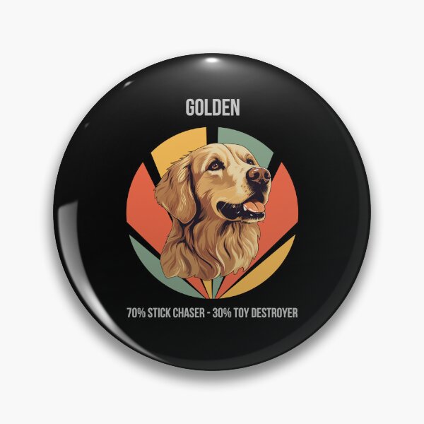 Item preview, 70% Stick Chaser, 30% Toy Destroyer - Golden Retriever designed and sold by Numbers-Art.