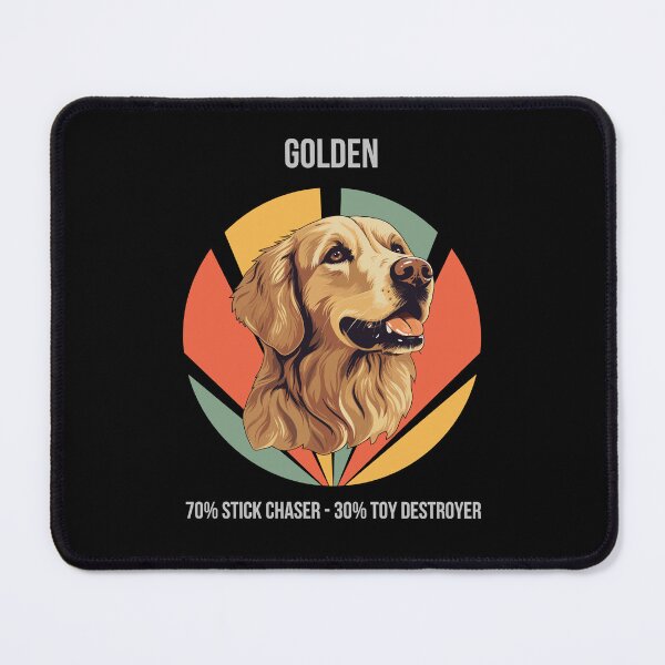 Item preview, 70% Stick Chaser, 30% Toy Destroyer - Golden Retriever designed and sold by Numbers-Art.