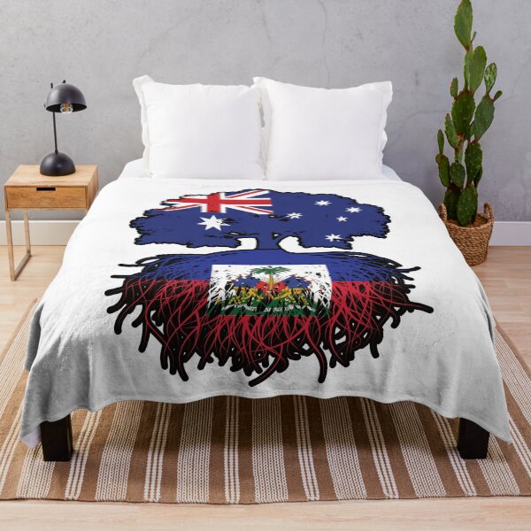Item preview, Haiti Haitian Australian Australia Tree Roots Flag designed and sold by FlagX.