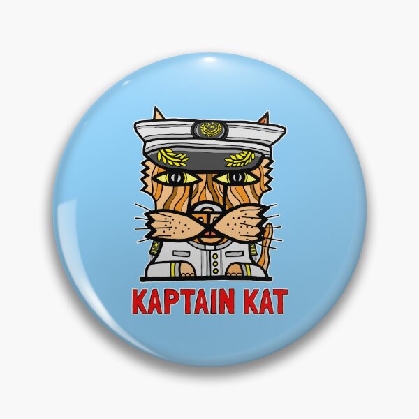 "Kaptain Kat" Pin