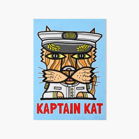 "Kaptain Kat" Art Board Print