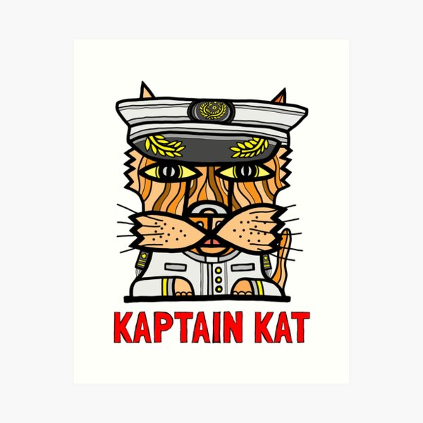 "Kaptain Kat" Art Print