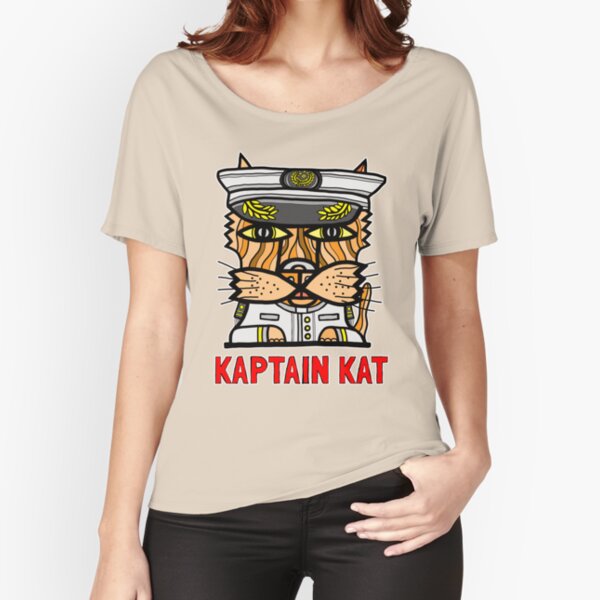 "Kaptain Kat" Relaxed Fit T-Shirt