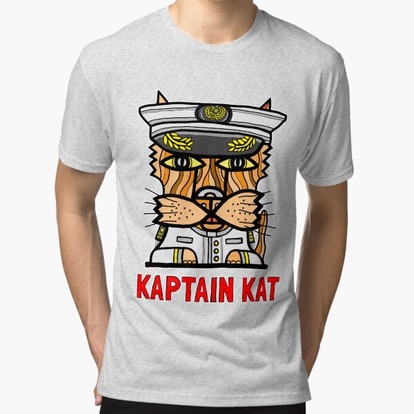 "Kaptain Kat" Tri-blend T-Shirt