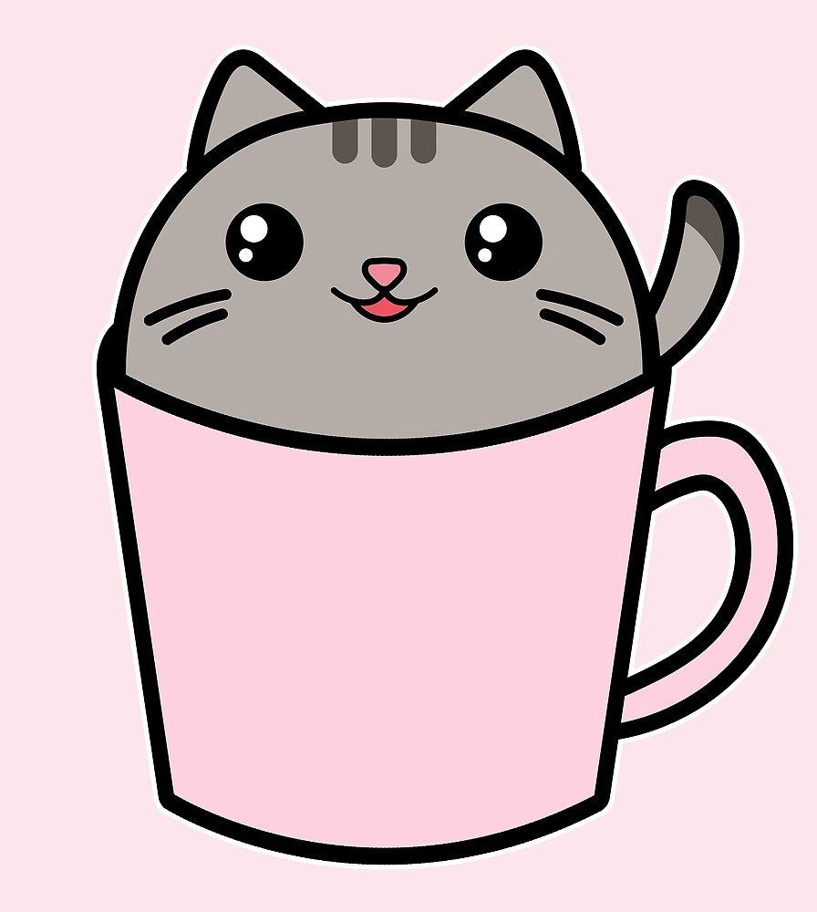 Шаблоны cupcat. Кавайные котики. Милые картинки для срисовки. Няшные картинки для срисовки. Кавайные котики в кружке.