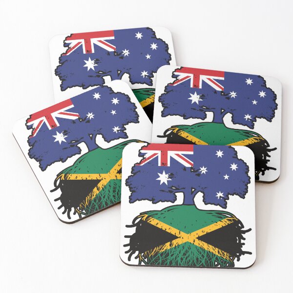 Item preview, Jamaica Jamaican Australian Australia Tree Roots Flag designed and sold by FlagX.