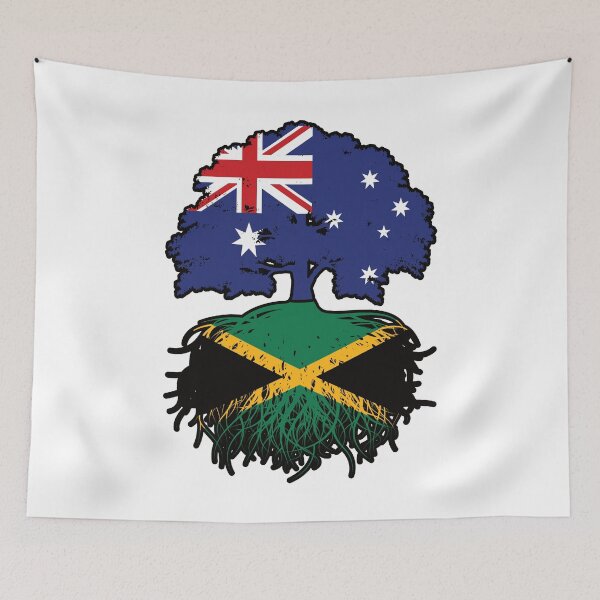 Item preview, Jamaica Jamaican Australian Australia Tree Roots Flag designed and sold by FlagX.