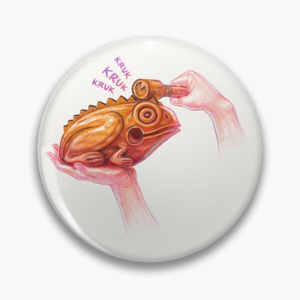 Item preview, wooden frog designed and sold by Zack Stith.