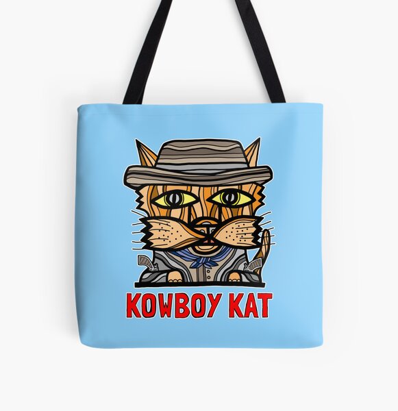 "Kowboy Kat" All Over Print Tote Bag