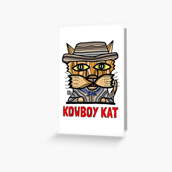 "Kowboy Kat" Greeting Card