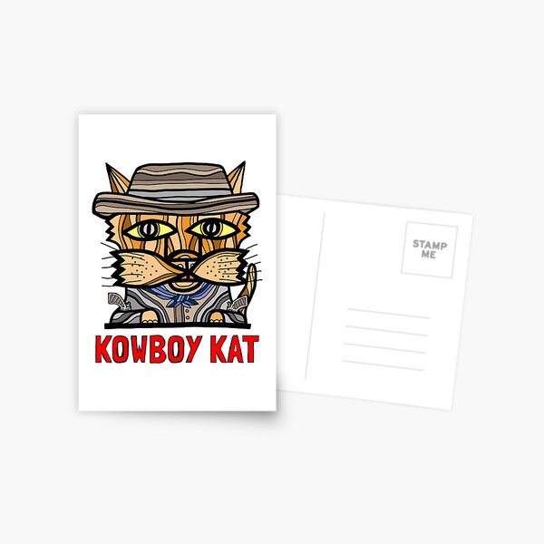 "Kowboy Kat" Postcard