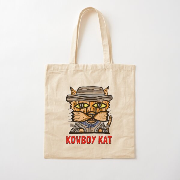 "Kowboy Kat" Cotton Tote Bag